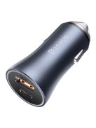 Baseus Golden Contactor Pro fast car charger USB Type C / USB 40 W Power Delivery 3.0 Quick Charge 4 + SCP FCP AFC gray (CCJD-0G)