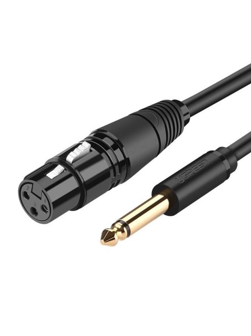 Ugreen audio cable Microphone cable to XLR microphone (female) - 6.35 mm jack (male) 3 m (AV131)