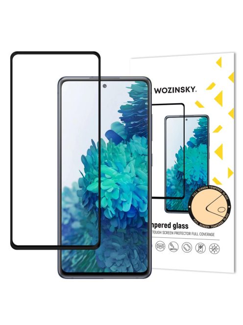 Wozinsky Super Tough Full Glue Tempered Glass Full Screen With Frame Case Friendly Samsung Galaxy A52s 5G / A52 5G / A52 4G Black