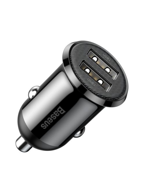 Baseus Grain Pro car charger 2x USB 4.8 A black (CCALLP-01)