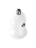 Baseus Grain Pro car charger 2x USB 4.8 A white (CCALLP-02)