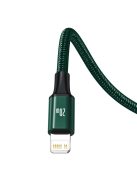 Baseus Rapid Series 3in1 USB-C - USB-C / Lightning / micro USB cable 20W PD 1.5m - green