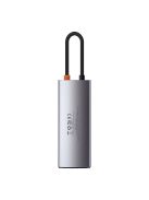 Baseus Metal Gleam Series 5-in-1 Multifunctional HUB USB Type C - USB Type C Power Delivery 100 W / HDMI 4K 30 Hz / 3x USB 3.2 Gen 1 (CAHUB-CX0G)