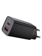 Baseus GaN2 Lite fast charger 65W USB / USB Type C Quick Charge 3.0 Power Delivery (gallium nitride) black (CCGAN2L-B01)