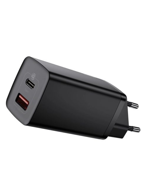 Baseus GaN2 Lite fast charger 65W USB / USB Type C Quick Charge 3.0 Power Delivery (gallium nitride) black (CCGAN2L-B01)