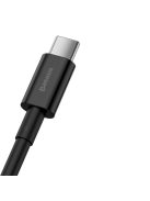 Baseus Superior USB - USB Typ C fast charging data cable 66 W (11 V / 6 A) Huawei SuperCharge SCP 1 m black (CATYS-01)