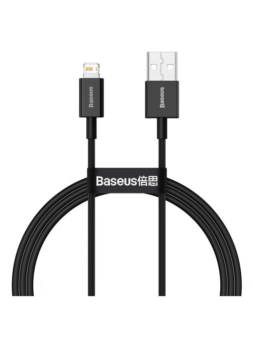 Baseus Superior USB - Lightning fast charging data cable 2,4 A 1 m black (CALYS-A01)