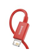 Baseus Superior USB - Lightning cable 2.4 A 1 m red (CALYS-A09)