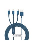 Baseus Superior 3in1 USB cable - Lightning / USB Type C / micro USB 3.5 A 1.5 m blue (CAMLTYS-03)