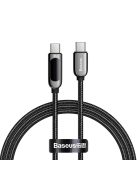 Baseus CATSK-B01 USB-C - USB-C PD QC cable 100W 5A 480Mb/s 1m with display - black