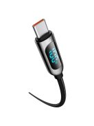 Baseus CATSK-B01 USB-C - USB-C PD QC cable 100W 5A 480Mb/s 1m with display - black