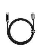 Baseus CATSK-B01 USB-C - USB-C PD QC cable 100W 5A 480Mb/s 1m with display - black