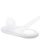 Spigen MAGFIT DUO Apple MAGSAFE & Apple Watch CHARGER STAND WHITE