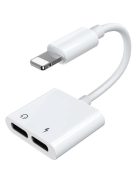 Joyroom S-Y104 headphone Lightning / 2x Lightning adapter - white