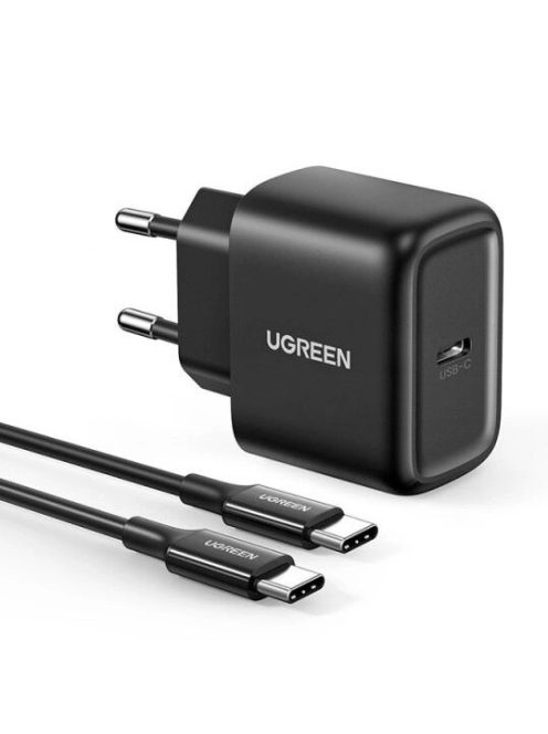 Ugreen USB Type C charger 25W Power Delivery + USB Type C cable 2m black (50581)