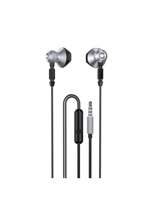 Dudao Metal Wired Earbuds 3.5mm Mini Jack Gray (X2C-Gray)