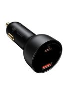 Baseus Superme fast car charger USB / USB Type C 100W PPS Quick Charge Power Delivery + USB cable Type C 100W (20V/5A) 1m black (TZCCZX-01)