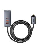 Baseus Share Together car charger 3x USB / USB Type C 120W PPS Quick Charge Power Delivery gray (CCBT-B0G)