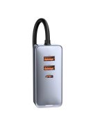 Baseus Share Together car charger 3x USB / USB Type C 120W PPS Quick Charge Power Delivery gray (CCBT-B0G)