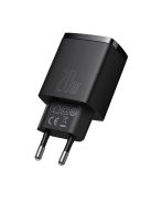 Baseus Compact fast charger USB / USB Type C 20W 3A Power Delivery Quick Charge 3.0 black (CCXJ-B01)