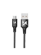 Wozinsky cable USB - microUSB 2,4A 1m black (WUC-M1B)