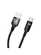 Wozinsky cable USB - USB Type C 2,4A 1m black (WUC-C1B)