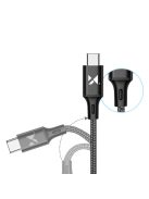 Wozinsky cable USB - USB Type C 2,4A 2m black(WUC-C2B)