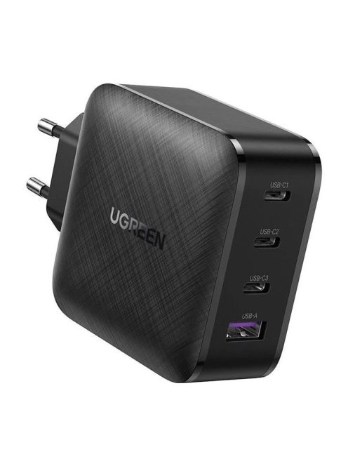 Ugreen fast charger GaN PPS 65W USB / 3x USB Type C QC 3.0 Power Delivery SCP FCP AFC (gallium nitride) black (CD224 70774)