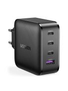 Ugreen fast charger GaN PPS 65W USB / 3x USB Type C QC 3.0 Power Delivery SCP FCP AFC (gallium nitride) black (CD224 70774)