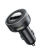 Baseus Enjoy FM transmitter car charger LED 2x USB / 3.5mm jack wireless MP3 player Bluetooth 5.0 3.4A black (CCLH-01)