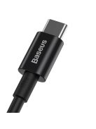 Baseus CATYS-B01 USB-C - USB-C PD QC FCP cable 100W 5A 480Mb/s 1m - black