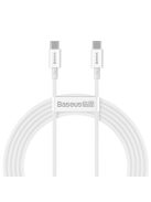 Baseus CATYS-C02 USB-C - USB-C PD QC FCP cable 100W 5A 2m - white