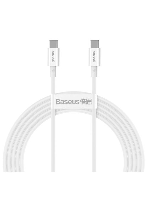 Baseus CATYS-C02 USB-C - USB-C PD QC FCP cable 100W 5A 2m - white