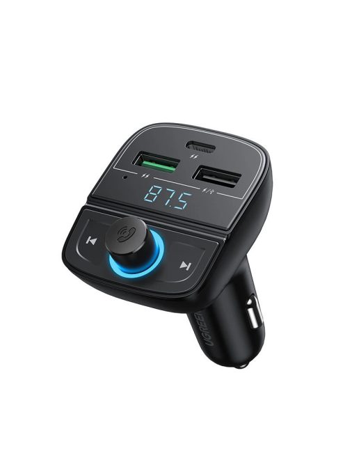 Ugreen FM Transmitter Bluetooth 5.0 MP3 car charger 3x USB TF micro SD 4.8 A black (CD229)