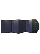 Choetech SC007 solar charger, large, foldable, 80W DC / USB-C / 2x USB-A PD, QC - black