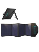 Choetech SC007 solar charger, large, foldable, 80W DC / USB-C / 2x USB-A PD, QC - black