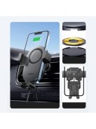 Ugreen Car Qi Wireless Charger 15W Car Phone Holder on Ventilation Grille Black (40118 CD256)