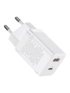 Baseus Super Si Pro USB / USB Type C Fast Charger 30W Power Delivery Quick Charge white (CCSUPP-E02)