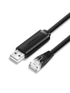 Ugreen console cable USB - Ethernet RJ45 1.5m black (CM204)