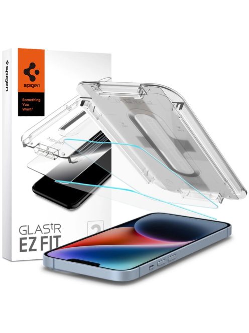 Tempered glass for iPhone 13 / 13 Pro / 14 with Spigen Glas.tR EZ FIT applicator (2 pcs.)