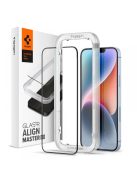 TEMPERED GLASS Spigen ALM GLASS FC IPHONE 13 / 13 PRO / 14 BLACK