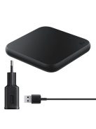 Samsung Duo Pad inductive charger with EP-P1300TBEGEU Qi 9W wall charger - black