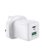 Joyroom USB Type C / USB wall charger 30W Power Delivery Quick Charge 4.5A (UK plug) white (L-QP303)