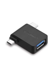   Ugreen adapter OTG USB USB 3.2 Gen 1 (5Gbps) - USB Type C / micro USB black (30453)