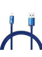 Baseus Crystal Shine Series cable USB cable for fast charging and data transfer USB Type A - Lightning 2.4A 1.2m blue (CAJY000003)