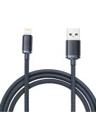 Baseus Crystal Shine Series cable USB cable for fast charging and data transfer USB Type A - Lightning 2.4A 2m black (CAJY000101)