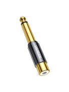 Ugreen 6.35mm jack adapter (male) to RCA (female) gold (AV169 80731)