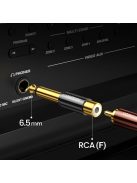 Ugreen 6.35mm jack adapter (male) to RCA (female) gold (AV169 80731)