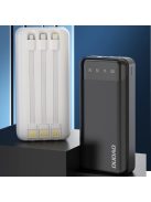 Dudao capacious powerbank with 3 built-in cables 20000mAh USB Type C + micro USB + Lightning black (Dudao K6Pro +)