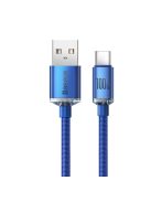 Baseus Crystal Shine Series cable USB cable for fast charging and data transfer USB Type A - USB Type C 100W 1.2m blue (CAJY000403)